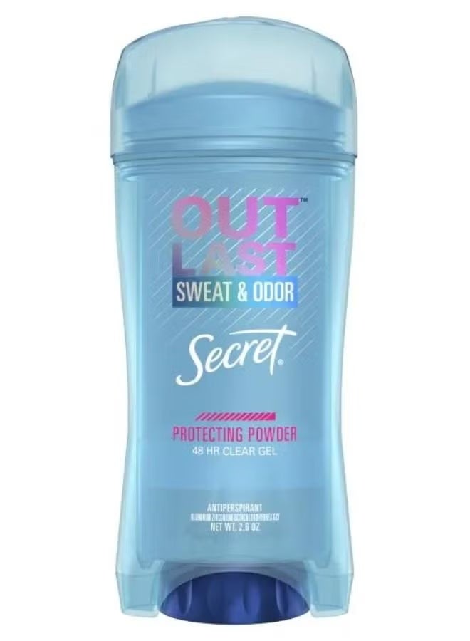Outlast Secret Sweet And Odor Clear Gel Antiperspirant Deodorant For Women Protecting Powder 2.6 OZ